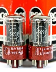 World's Best NOS 5691/6SL7 RCA Red Base Dual Triode Perfect 